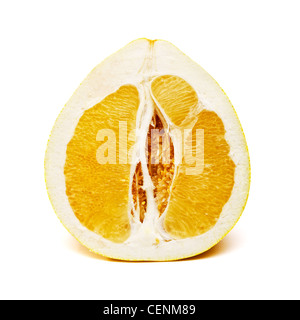 Chinese Pomelo cut in half Stock Photo