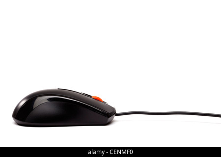 Computer mouse close up cut out isolated Stock Photo