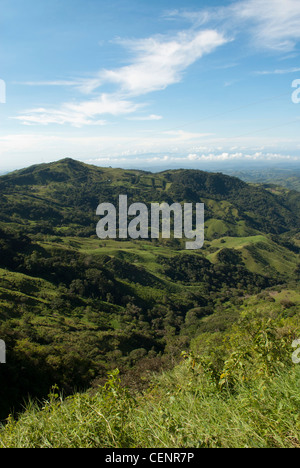 View of the Monteverde cloud forests and rainforests, Monteverde, Costa Rica. Stock Photo