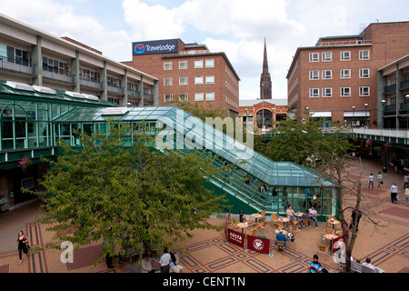 Entrance to West Orchards Shopping Centre in Coventry city centre, West Midlands, England. Stock Photo