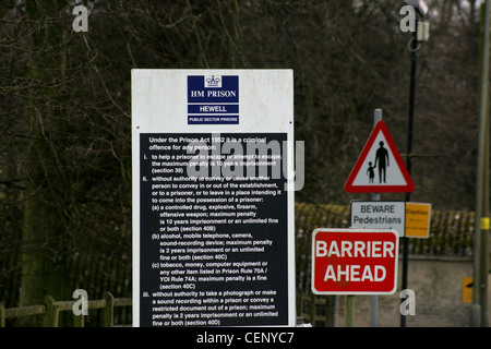 HMP Hewell was created by an amalgamation of the three former prisons on this site, Blakenhurst, Brockhill and Hewell Grange Stock Photo