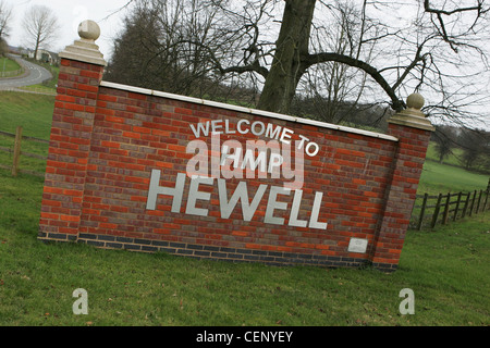 HMP Hewell was created by an amalgamation of the three former prisons on this site, Blakenhurst, Brockhill and Hewell Grange Stock Photo