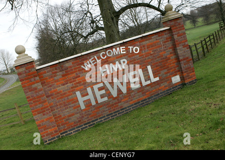 HMP Hewell was created by an amalgamation of the three former prisons on this site, Blakenhurst, Brockhill and Hewell Grange Stock Photo