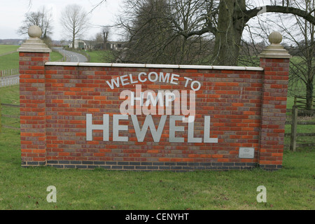 HMP Hewell was created by an amalgamation of the three former prisons on this site, Blakenhurst, Brockhill and Hewell Grange Stock Photo