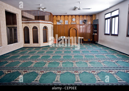 Interior of a small mosque in Nazareth Stock Photo