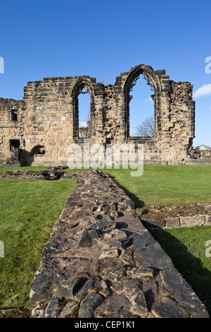 Monk Bretton Priory the ruins of a Cluniac Monastery at Lundwood Monk bretton near Barnsley South Yorkshire UK Stock Photo