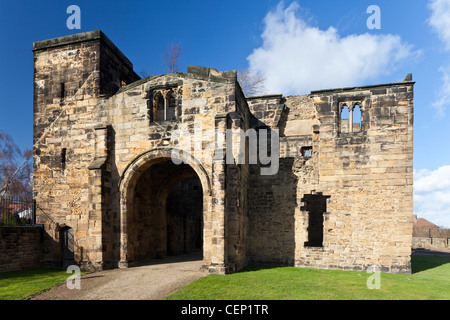 The Gatehouse of Monk Bretton Priory the ruins of a Cluniac Monastery at Lundwood Monk bretton near Barnsley South Yorkshire UK Stock Photo