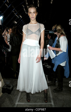 Richard Nicoll Backstage London Ready to Wear Spring Stock Photo