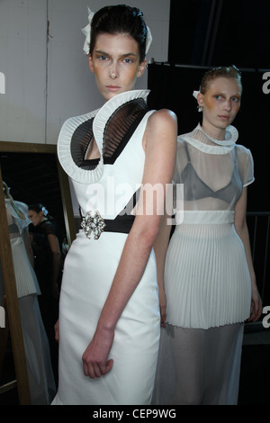 Richard Nicoll Backstage London Ready to Wear Spring Stock Photo