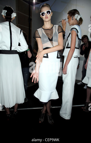 Richard Nicoll Backstage London Ready to Wear Spring S Stock Photo