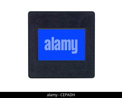 Photographic slides isolated against a white background