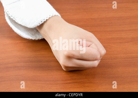 A woman's fist Stock Photo