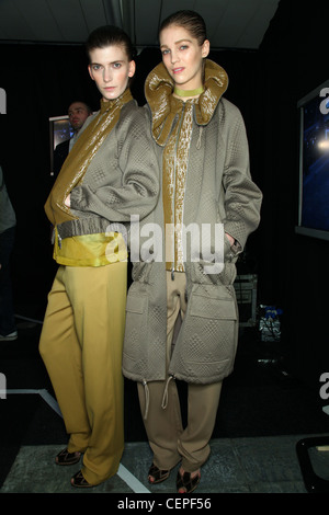 Richard Nicoll Backstage London Ready to Wear Autumn Winter 2011 2012 Stock Photo