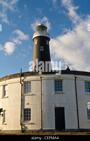 Dungeness Lighthouse in Romney Mrsh Kent built in 1904 Stock Photo