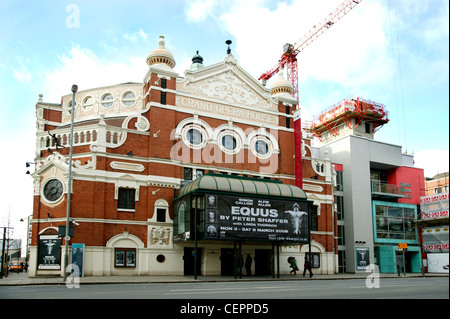 An exterior view of the front of the Grand Opera House in Belfast. Stock Photo