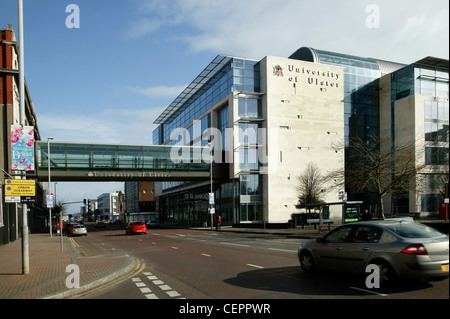 The university of Ulster building in the Cathedral quarter of Belfast. Stock Photo