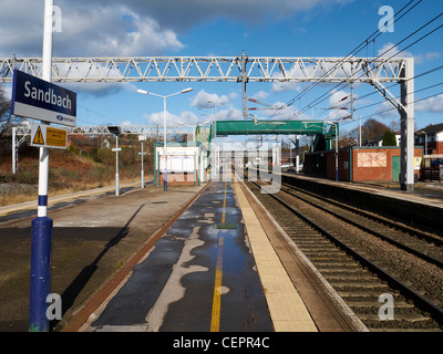 Railway station in Sandbach Cheshire UK Stock Photo: 75104550 - Alamy