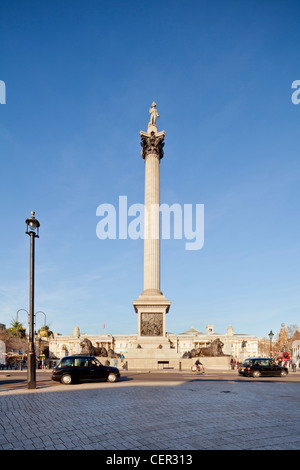 Nelson's Column, Trafalgar Square, London Stock Photo