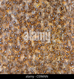 Seamless square texture - the surface of rusty metal closeup Stock Photo