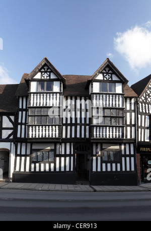 One of (7) images regarding tudor architecture in Frankwell, Shrewsbury in the photographer's library at this English venue. Stock Photo