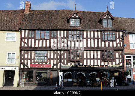 One of (7) images regarding tudor architecture in Frankwell, Shrewsbury in the photographer's library at this English venue. Stock Photo