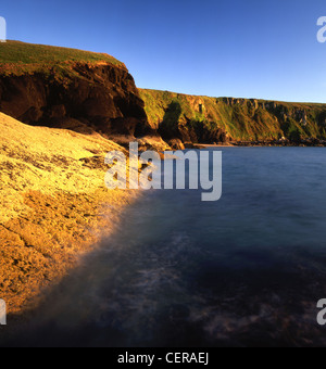 Musselwick Sands near Marloes. It is a lovely secluded beach guarded by high cliffs. Stock Photo
