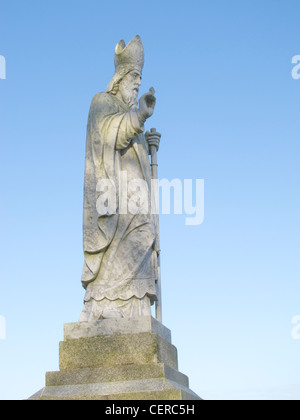 Saint Patrick statue on the Hill of Tara in County Meath, Ireland Stock Photo