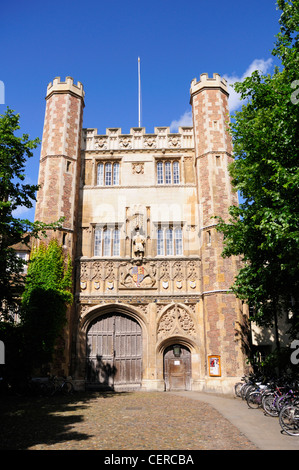 The Great Gate of Trinity College, a constituent college of the University of Cambridge. Stock Photo