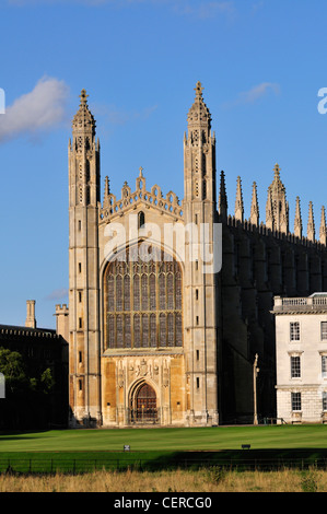 Kings College Chapel, one of the most iconic buildings in the world, and is a splendid example of late Gothic (Perpendicular) ar Stock Photo