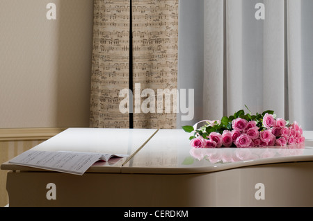 Hand written music sheet Stock Photo