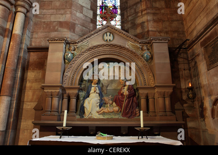 The Abbey Shrewsbury, or the Abbey of St Peter and St Paul. One of (15) images in photographers library related to this fine English Abbey. Stock Photo