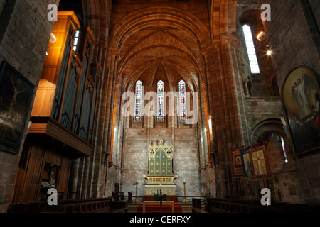 The Abbey Shrewsbury, or the Abbey of St Peter and St Paul. One of (15) images in photographers library related to this fine English Abbey. Stock Photo