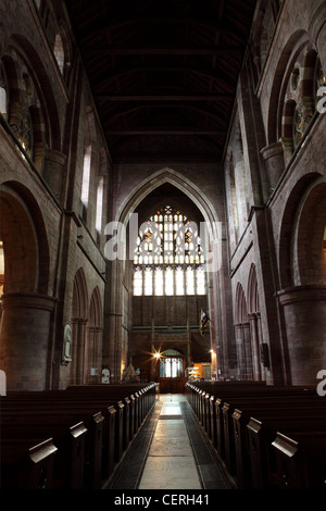 The Abbey Shrewsbury, or the Abbey of St Peter and St Paul. One of (15) images in photographers library related to this fine English Abbey. Stock Photo