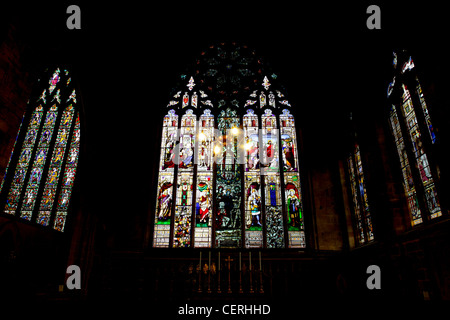 St Mary's Church in Shrewsbury. One of (18) images in photographers library related to aspects of this fine English church. Stock Photo