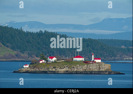 Chrome Island off the southern tip of Denman Island in Georgia Strait, a mile east of Vancouver Island near Deep Bay.  SCO 8031 Stock Photo