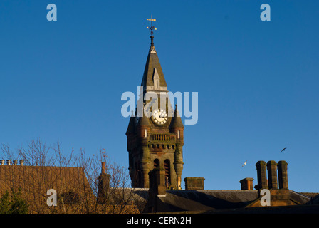 Building, Clock Tower, Town Hall, Annan, Scotland