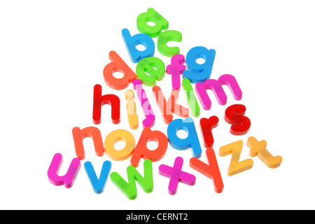 Plastic Alphabets Stock Photo