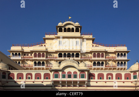 India, Rajasthan, Jaipur, City Palace, Chandra Mahal, private palace, Stock Photo