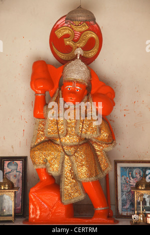 India, Rajasthan, Jaipur, Galta, Hanuman monkey god statue, Stock Photo