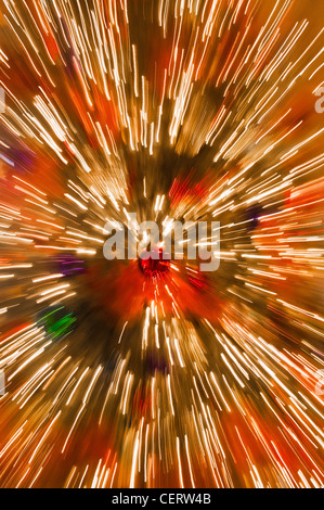 blurred lights abstract Christmas Stock Photo