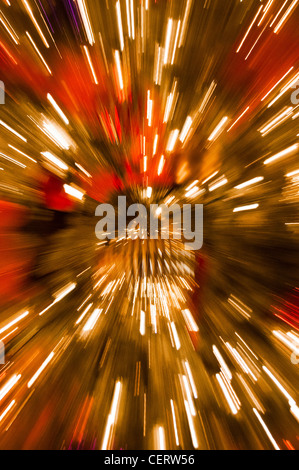 blurred lights abstract Christmas Stock Photo