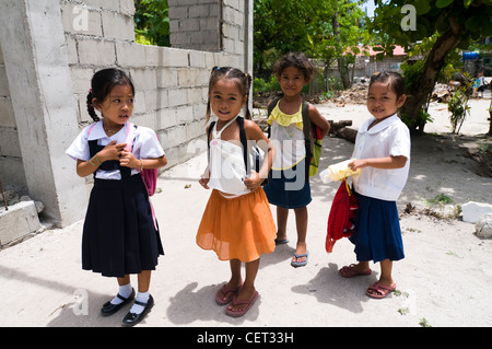 Cute little girls in Cebu, The Philippines. Stock Photo