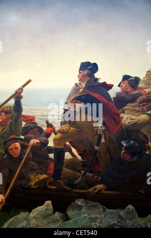 Detail: Washington Crossing the Delaware, 1851, by Emanuel Leutze, American, Stock Photo