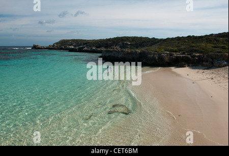 beautiful water and coastline of Rottnest Island, Western Australia Stock Photo