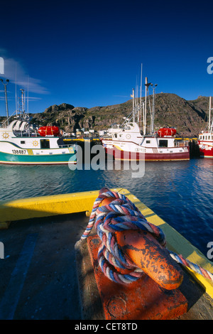 fishing boats in St John's Harbour, Newfoundland, Canada Stock Photo