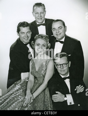 THE MODERNAIRES US vocal group about 1950 with Paula Kelly Stock Photo ...