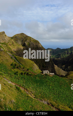 Mountains Serra Malugueta,  Santiago, Cape Verde Islands, Africa Stock Photo