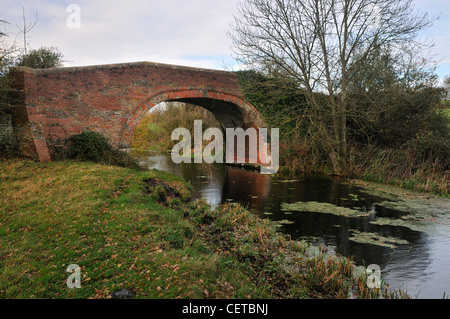 Occupation Bridge over the disused Stroudwater Navigation Canal Stock Photo