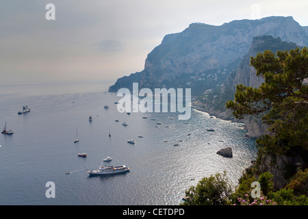 Seaside view Capri island Italy Stock Photo