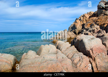 granite rocks on the island La Maddalena in Sardinia Stock Photo